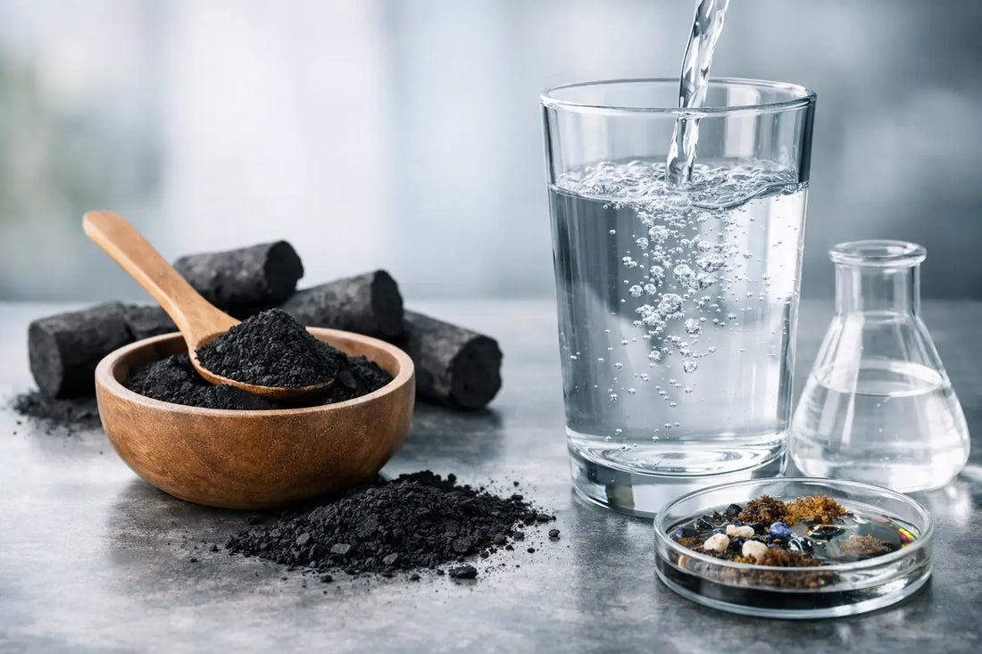 ¿Qué elimina el carbón activado del agua?