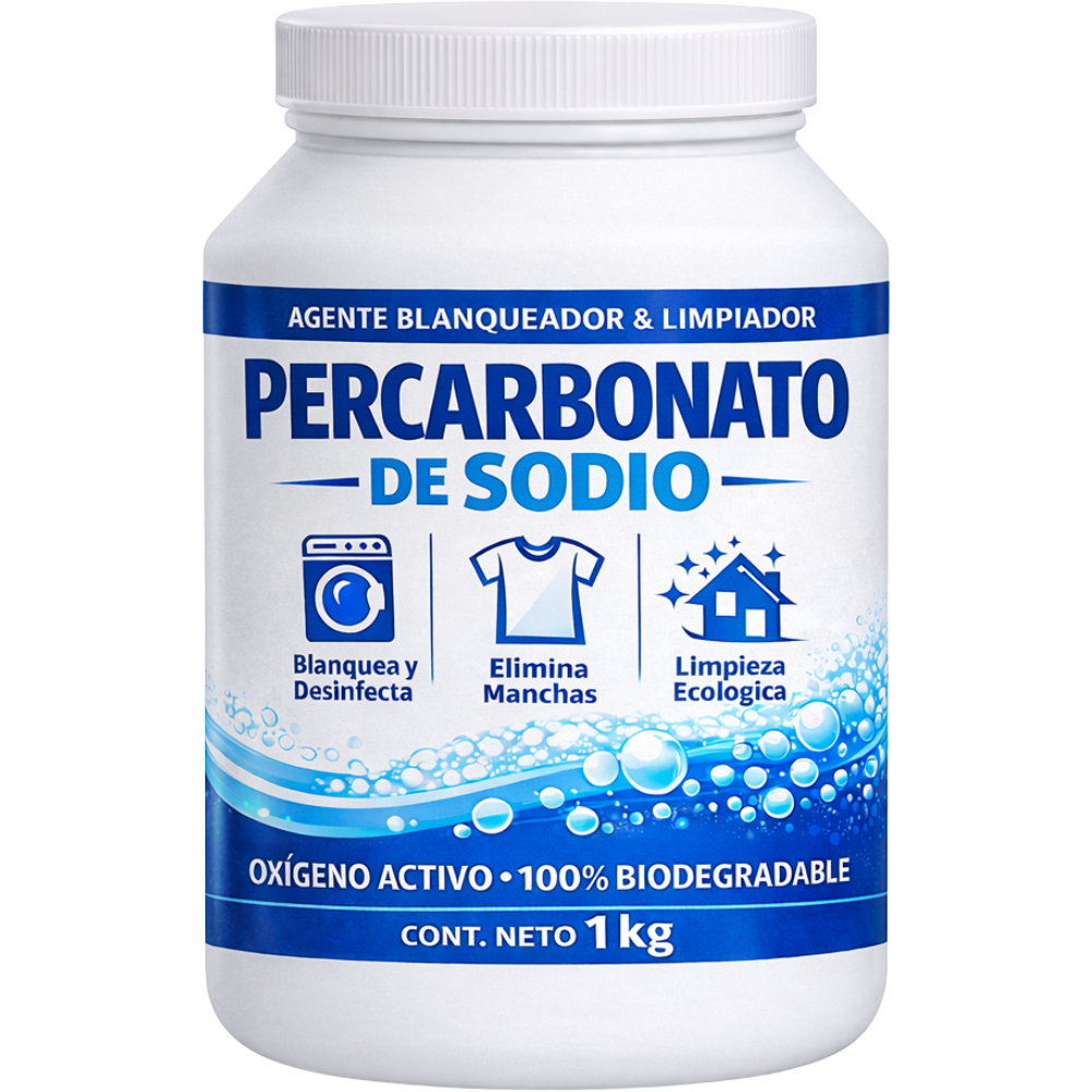 Percarbonato de Sodio 1 Kg | Oxígeno Activo en Polvo para Limpieza