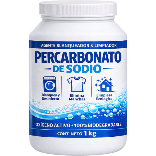 Percarbonato de Sodio 1 Kg | Oxígeno Activo en Polvo para Limpieza