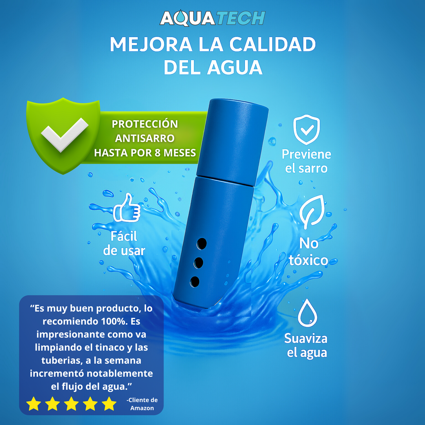 Sistema Antisarro para Tinaco de 450 a 1,100 L