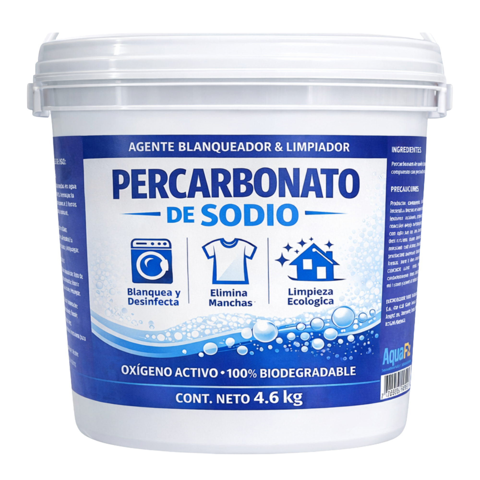 Percarbonato de Sodio 4.6 Kg | Oxígeno Activo en Polvo para Limpieza
