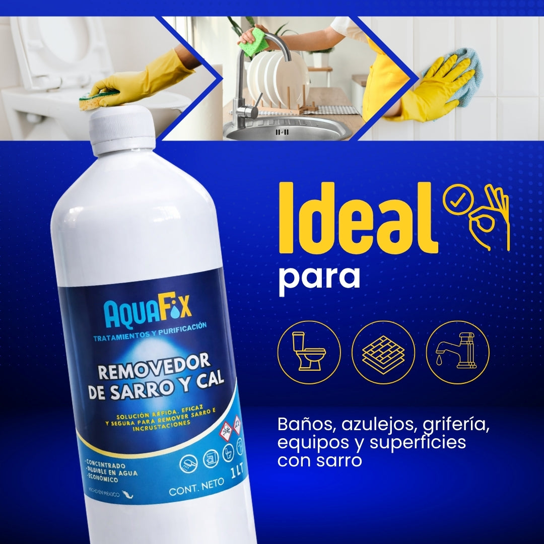 Removedor de Sarro Concentrado. Sarricida Limpieza Efectiva de Baño 1L