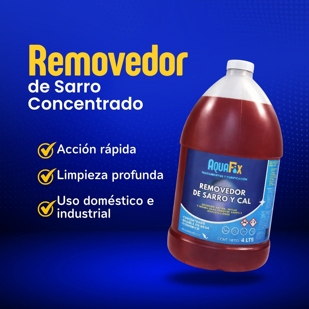 Removedor de Sarro Concentrado. Sarricida 4 LITROS. Limpieza Efectiva
