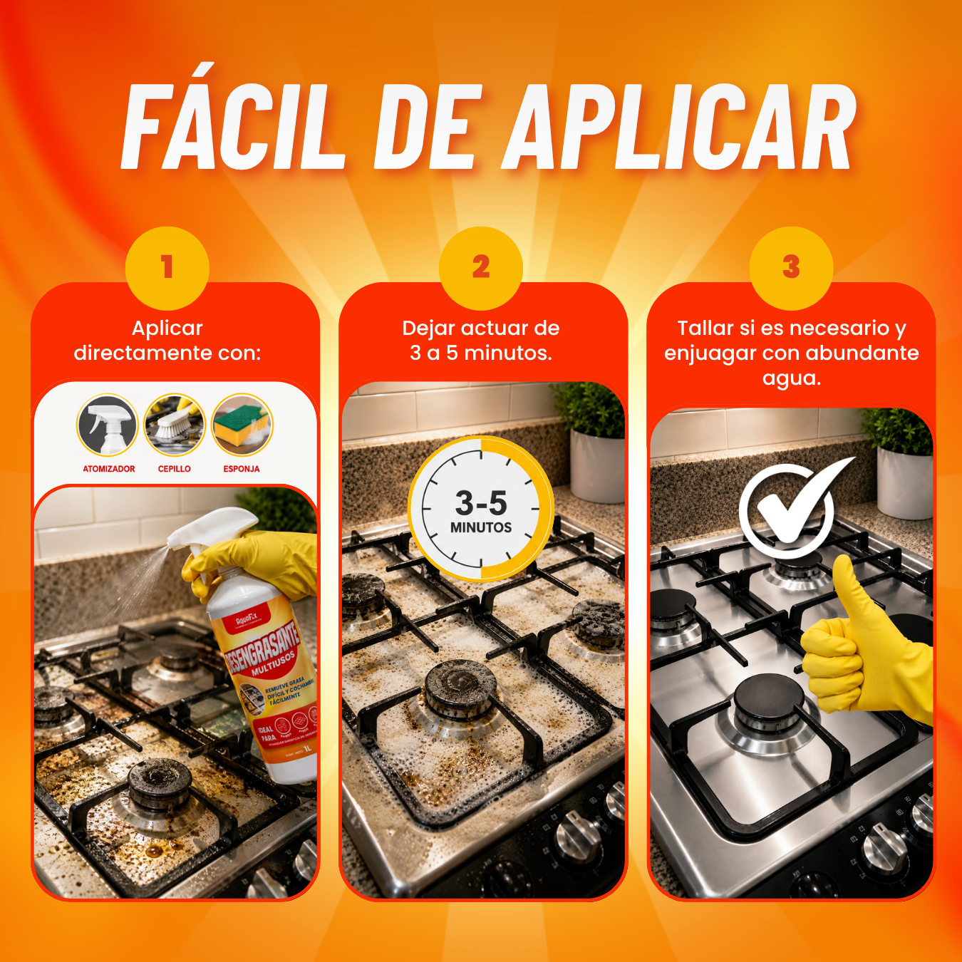 Desengrasante Multiusos 1L Remueve grasa díficil