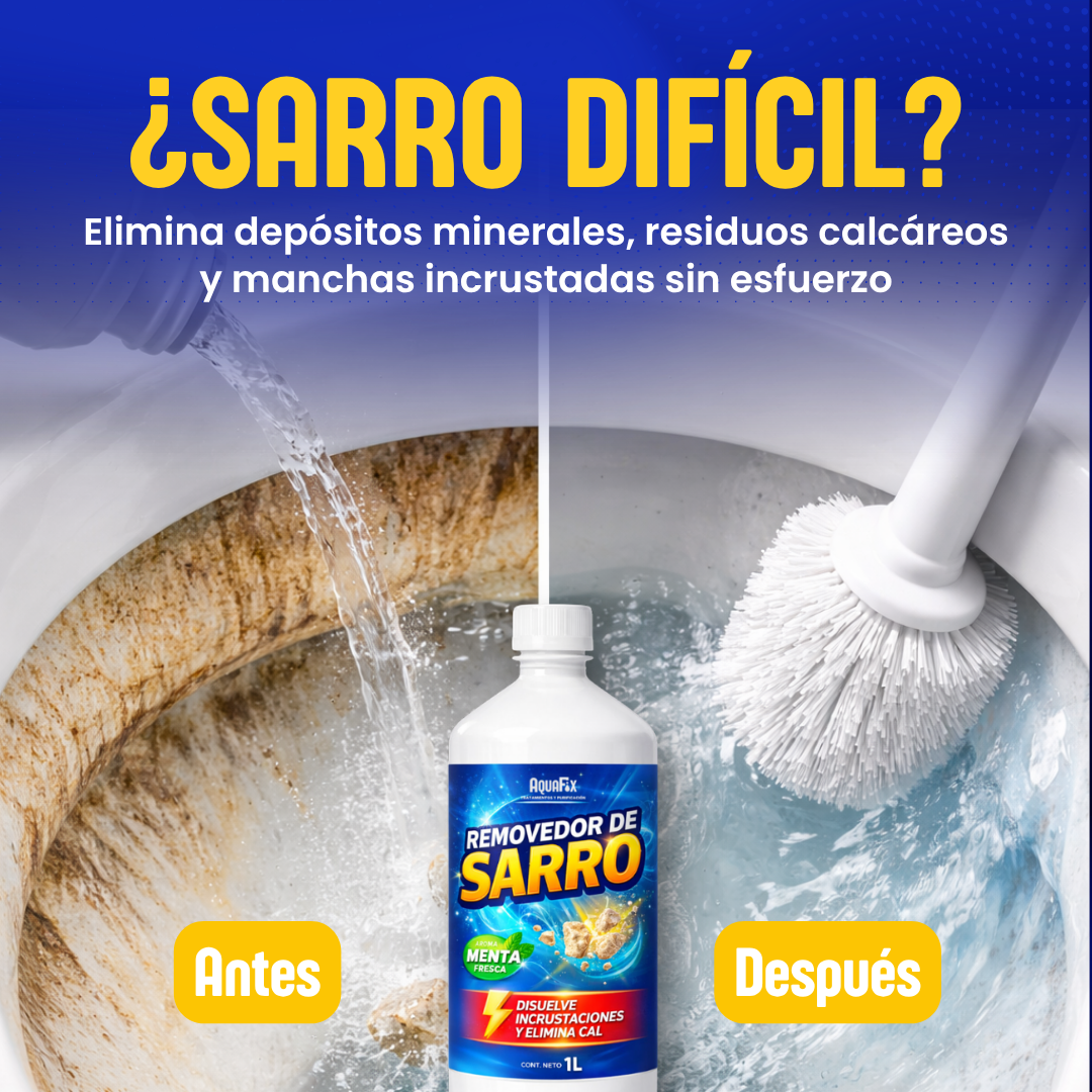 Removedor de Sarro Concentrado. Sarricida Limpieza Efectiva de Baño 1L